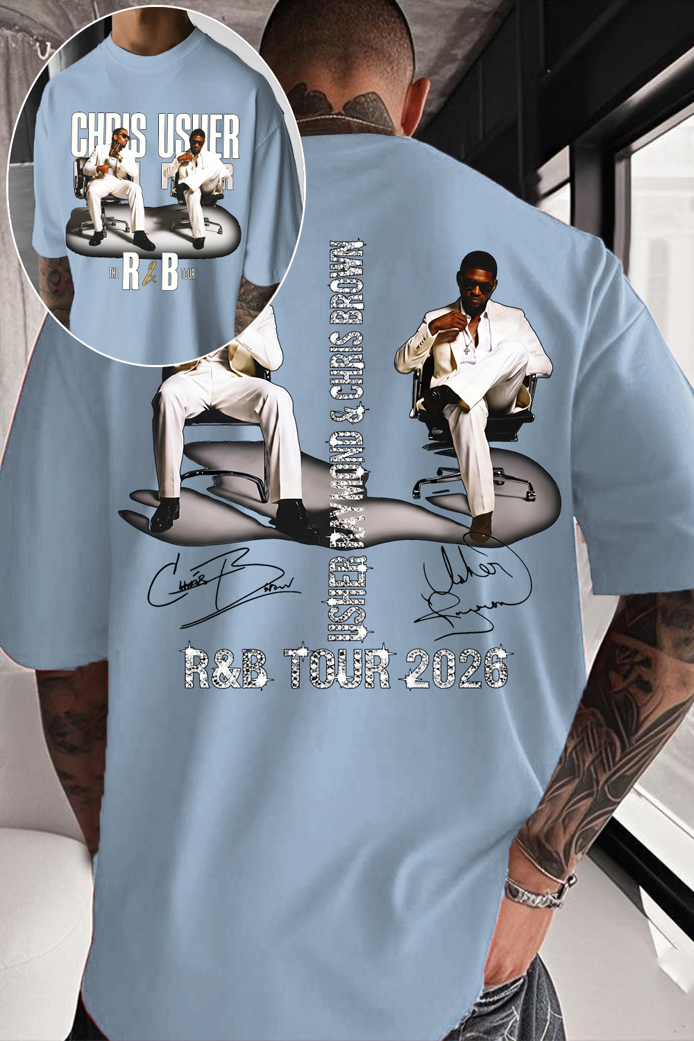 CB & Usher Concert Shirt